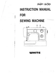 White W1620-W1630 Sewing Machine/embroidery/serger Owners Manual Reprint. Fixed Price $16.99.