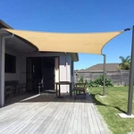 Sunny Guard Sail 10' X 13' Rectangle Sand Uv Block For Backya. Fixed Price $53.73.