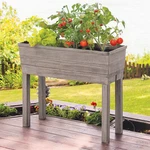 City Pickers 33" X 13" 29" H Driftwood Gray Resin Elevated Garden Bed. Fixed Price $62.46.
