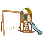 Wooden Swing Set Playground Outdoor Cedar Playhouse Backyard Kids W/ Slide New. Fixed Price $382.58.