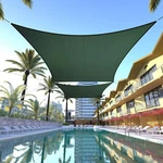 Colourtree Green Custom Size Rectangle Sun Shade Sail Canopy Fabric Cover Patio. Fixed Price $48.99.