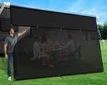 Rv Awning Sun Shade Screen With Zipper 8' 11'3",1200D Oxford Cloth + 8.2 Oz.... Fixed Price $97.19.