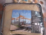 California Sun Sail Shade Triangle Sand (16.5' Sides) New. Fixed Price $45.00.