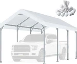 Cubierta De Lona Para Carpa 10'X20' Garaje Coche Tienda Con Bolas. Fixed Price $139.00.