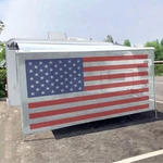Tentproinc Rv Awning Sun Shade Screen 7' X 15' 3'' (american Flag) Gray Mesh. Fixed Price $167.75.