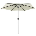 Garden Parasol With Solar Leds Patio Sunshade Umbrella Outdoor Balcony Vidaxl. Fixed Price $84.99.
