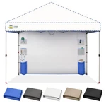 Crown Shades 10X10 Pop Up Canopy Silver Sidewall W/ 6 Pockets - Pack. Fixed Price $44.09.
