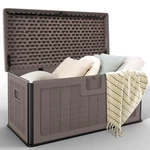 Jocoevol Outdoor Storage Deck Box 100 Gallon, Uv Resistant & Waterproof. Fixed Price $218.91.