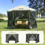Vevor Gazebo Tent Pop-up Screen 6 Sided Canopy Sun Shelter Green. Fixed Price $174.99.