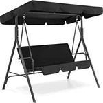 Mcombo 3-PERSON Outdoor Patio Swing Chair, Convertible Canopy Hanging Glid. Fixed Price $250.00.