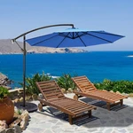 10 Ft Patio Cantilever Offset Umbrella Yard Garden Outdoor W/ 8 Ribs Blue. Fixed Price $89.49.