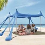 Gardentime Beach Tent Canopy Sun Shelter 4 Poles, Blue. Fixed Price $99.46.