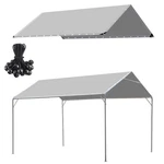 Hfyzz 10 X 20 Heavy Duty Carport Replacement Canopy Cover Ft, Gray. Fixed Price $64.26.