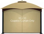 Tanxianzhe Gazebo Replacement Privacy Curtain With Zipper Outdoor Universal. Fixed Price $41.95.