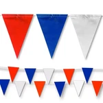 Nacarum Red, White, And Blue Pennant Banner Flags, 102FT. Fixed Price $39.95.