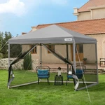 Backyard Party Canopy Tent - 10X10FT Pop Up Screen With Mosquito Netting. Fixed Price $259.99.