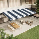 13' X 9.8' Manual Retractable Awning Sun Shade Patio Cover Multi-color. Fixed Price $209.99.