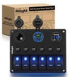 6 Gang Rocker Switch Waterproof Pre-wired Aluminum Panels With Pd Type. Fixed Price $66.56.