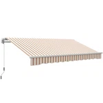 12' X 10' Outdoor Manual Retractable Awning Window Sunshade Shelter Beige. Fixed Price $234.99.