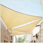 Colourtree Beige Custom Size Triangle Sun Shade Sail Canopy Fabric Outdoor Patio. Fixed Price $39.99.