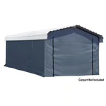 12 Ft. X 20 Enclosure Kit For Carport With Convenient Drive-through Acce. Fixed Price $355.76.