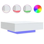 Coffee Table With Led Strip Lights Engineered Wood Living Room Modern Vidaxl. Fixed Price $197.99.