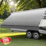 Alphabetacre 21FT Rv Awning Replacement Fabric Ombr Gray Heat-sealed Vinyl. Fixed Price $225.99.