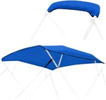 Heavy Duty 4 Bow Bimini Top Replacement Canvas, 8'L, Blue, Waterproof. Fixed Price $200.99.