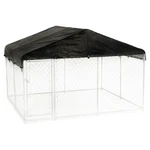 Lucky Dog 10 X Ft Outdoor Steel Chain Link Kennel & Waterproof Cover. Fixed Price $628.99.