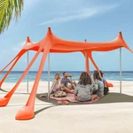 Gardentime Beach Tent Canopy With 8 Sandbags 4 Aluminum Poles, Pop Up Portabl.... Fixed Price $104.10.