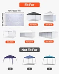 Vevor Canopy Sidewalls, Fit For 10 X Ft Pop Up Tent,. Fixed Price $24.97.