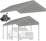 Rutile Ft Carport Replacement Cover, Heavy 10&APOS;X20&APOS;, Gray. Fixed Price $127.16.