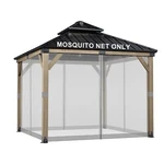 Aoodor 12' X Gazebo Netting Screen Replacement 4-PANEL Sidewalls For Patio. Fixed Price $49.99.