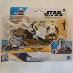 New! Star Wars Epic World Of Action Scout Trooper W/ Speeder Bike By Hasbro. Fixed Price $14.99.