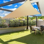 Sunny Mood Triangle Shade Sail Uv Blocking Canopy 32'X32'X32' Sand Color. Fixed Price $57.50.