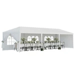 10' X 30' White Gazebo Wedding Party Tent Canopy W/ 8 Sidewalls Garden Yard. Fixed Price $111.19.