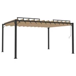 Gazebo With Louvered Roof Outdoor Patio Party Tent Fabric And Aluminum Vidaxl. Fixed Price $809.99.