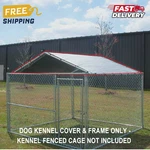 King Canopy 10 Ft X Kennel Cover Steel Frame Pet Shade Silver Outdoor. Fixed Price $74.76.