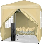 6.5X6.5FT Folding Pop Up Gazebo Tent Waterproof 2 Doors Windows Canopy Shelter. Fixed Price $82.79.