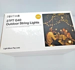 Sunthin Outdoor String Lights, 27FT Patio G40 Led, Great For Parties New. Fixed Price $26.49.