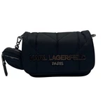 Karl Lagerfeld Paris Black Fabric Crossbody Bag. Fixed Price $85.00.