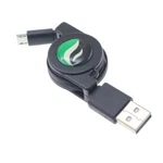 Retractable Micro Usb Cable Charger Cord Sync Power Wire Black For Cell Phones. Fixed Price $10.06.