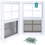 Melkus Pack Shed Windows, Flush Mount Household 18"X23"/2PCS, White. Fixed Price $146.99.
