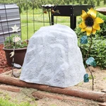 Set Of 2 Artificial Polyresin Landscape Rocks With Stakes - Gray By Sunnydaze. Fixed Price $189.00.