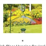 Woodlink Clear Hanging Squirrel Baffle NACLBAF.16IN Protects Rain Ice Snow Food. Fixed Price $25.00.