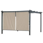 Aoodor 5X6FT Roller Shade Up 2 Pack Of Cordless Gazebo Pergola Curtain. Fixed Price $69.99.