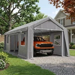 20'X10'X11' Windproof Carport Heavy Duty Reinforced Poles & Pe Canopy Extra La. Fixed Price $172.03.