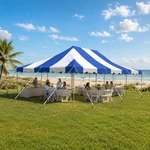 20X30 Canopy Party Tent White Blue Outdoor Waterproof Commercial Event Wedding. Fixed Price $799.99.