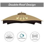 Durable Polyester Canopy For Allen Roth Gazebo. Fixed Price $123.19.