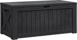 Flamaker Resin Deck Box 120 Gallon Waterproof Large Outdoor Indoor Storage. Fixed Price $185.92.